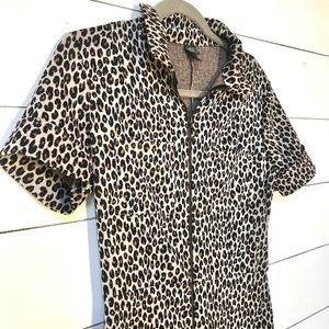 Leopard Print Jumpsuit size XS